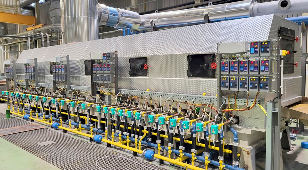 Solution with fluidized bed diffusion